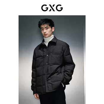 GXG男装 商场同款黑色轻便舒适羽绒服 23年冬季新款GEX1D2526384 黑色 XL
