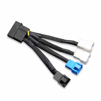 宝璋电源d口大4pin转风扇小3pin 4pin线一分四电脑机箱风扇转接线调速fan集线器 图片价格品牌报价 京东