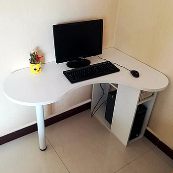 窗电脑桌书桌写字台弧形桌卧室书桌艺术书桌家用转角电脑桌 1.