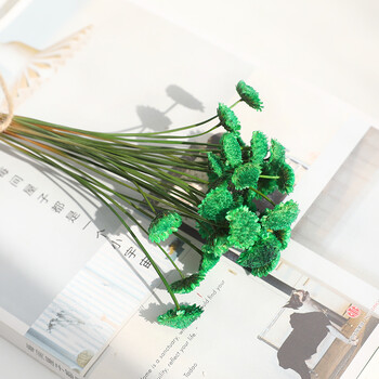 玛格丽特干花束北欧风小清新家居装饰天然真花干花 绿色一束 干花包