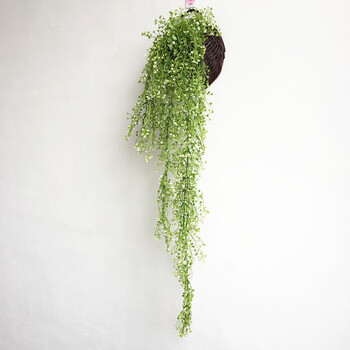 仿真植物藤条金钟柳壁挂饰背景墙面装饰花卉吊蓝塑料假花绿植藤蔓 长