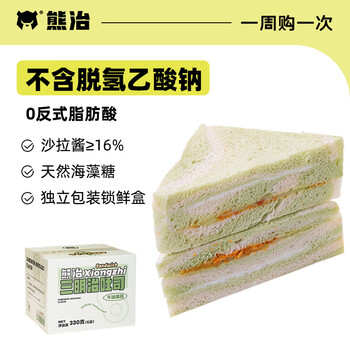 熊治 清仓 牛油果三明治*6个（0.77元/个）