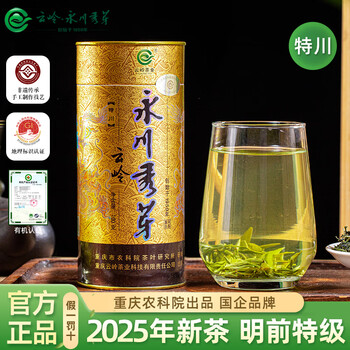 云岭茶业 YUNLING TEA 永川秀芽 特川 绿茶 100g