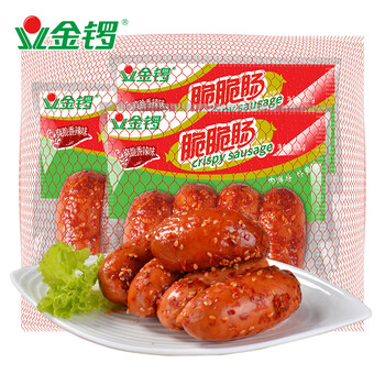 金锣 火腿肠 脆脆肠 香辣味 130g*3支装