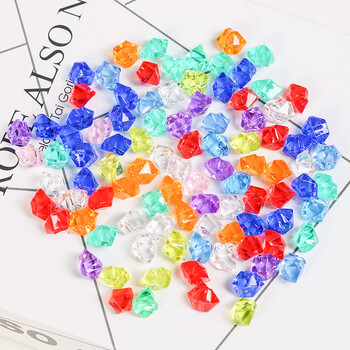 儿童水晶宝石儿童玩具水晶钻石粒玩具宝石玩具儿童亚克力宝石塑料 混色（14mm*11mm）200颗