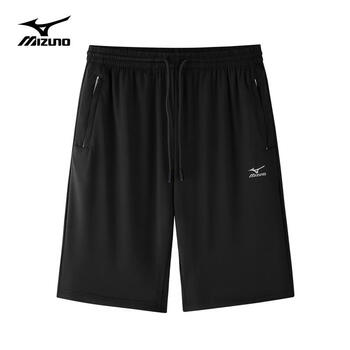 美津浓(MIZUNO)速干裤短裤男士夏季户外冰丝透气大码五分裤健身训练裤