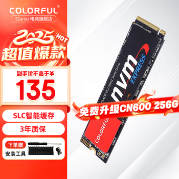 七彩虹 COLORFUL M.2 NVMe PCIe3.0 SSD台式电脑笔记本固态硬盘 PcIe4.0 CN700 2TB NVMe协议