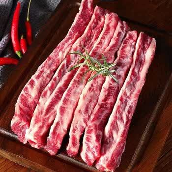 进口原切安格斯牛肋条短肋条去骨生牛肉可煎烤雪花牛肉烧烤肉食材 澳洲进口安格斯牛肋条*1 斤