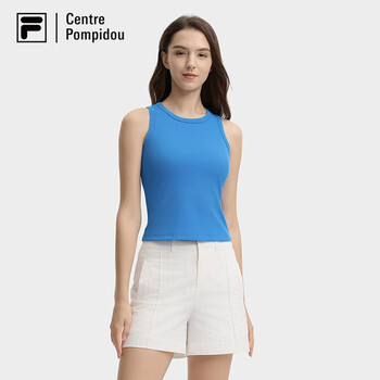 FILA 斐乐亮活蓝吊带女士背心