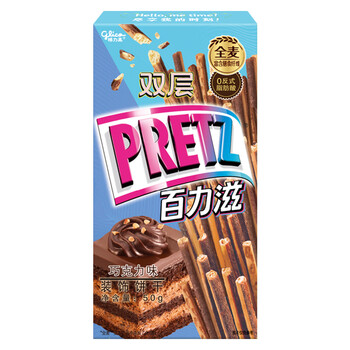 格力高（Glico）零食饼干棒办公室休闲零食 巧克力味50g