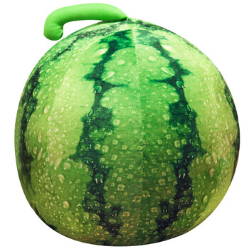 仿真零食抱枕网红玩具毛绒公仔球形西瓜儿童水果道具创意女生礼物