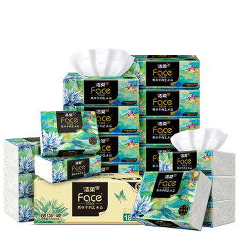 C&S 洁柔 艺术油画系列抽纸 4层 80抽*18包/箱