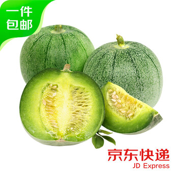 京鲜生 山东绿宝甜瓜 净重4.5斤 单果300g起 生鲜水果 源头直发
