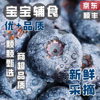 【颗颗甄选】当季云南蓝莓 高山地鲜蓝莓 125g/盒 果径18mm+ 大果125g*1盒(果径18mm+)