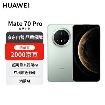 华为 Mate 70 Pro 12GB+1TB云杉绿鸿蒙AI 红枫原色影像 超可靠玄武架构【赠话费券】