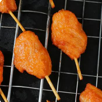 恋潮 迷你肉串牙签肉鸡肉串小肉串油炸半成品空气炸锅小吃冷冻食品