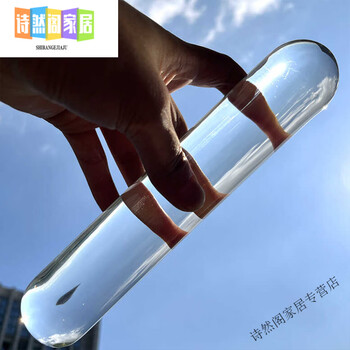 妙普乐2025新款高硼硅玻璃实心擀面杖透明Customizedlassrod4.5cm径23cm 透明色