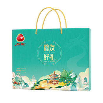 三全粽子大肉粽甜粽子端午节礼品鲜肉粽子礼盒公司团购 粽友好礼礼粽1200g