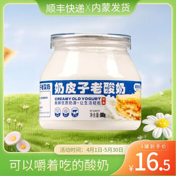 蒙希顿 奶皮子老酸奶 600g*1盒