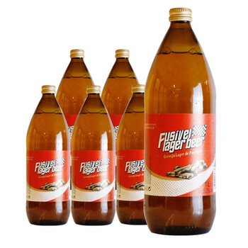 fusivellagerbeer 欧洲原装进口黄啤酒1l*6瓶装