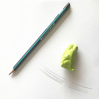 彩虹可塑性橡皮学生素描绘画高光泥软可素橡皮擦拉丝美术专用q 8块的