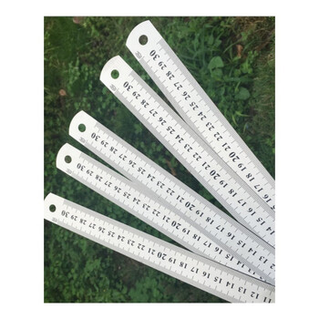 OLOEY直尺钢直尺尺子测量尺金属尺6寸15