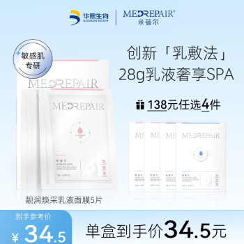 MedRepair米蓓尔面膜：价格走势和产品评测