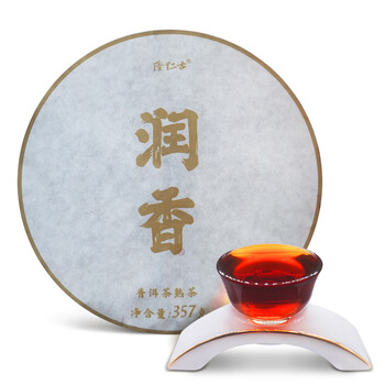 隆仁古普洱茶熟茶饼茶 云南普洱茶357g 357克1片
