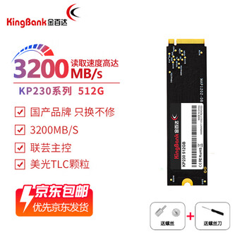 金百达 kp260 1t ssd固态硬盘m.2电脑硬盘PCIe 4.0 KP200 PRO 512g M.2接口2242升级加装SSD固态硬盘2t KP230