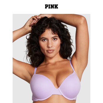 VICTORIA'S SECRET 经典舒适文胸胸罩女士内衣1 34P8浅紫色-厚款 11235101 75B （34B）