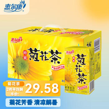 惠尔康 Whalecome 惠尔康 蜂蜜菊花茶 248ml*24盒