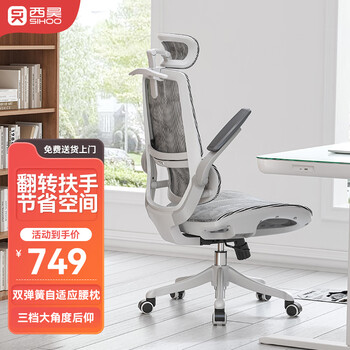 西昊 M59ASPro人体工学椅家用电脑办公电竞椅人工力学座椅宿舍椅子 M59AS Pro云白+升级大坐垫