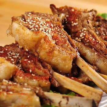 法式羊排战斧羊排羊排羊肋排新鲜烧烤烤肉 战斧 羊排*500g