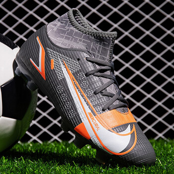 耐克顿足球鞋c罗cr7刺客足球鞋男女学生儿童碎钉成人高帮训练鞋 571