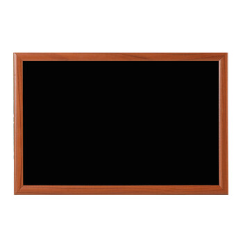 挂式小黑板白板教学50*70磁性儿童绿板留言粉笔黑板墙家用写字板 黑色
