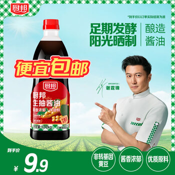 厨邦 生抽酱油 1.02kg 酿造酱油