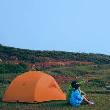 三峰户外 晴空3 三人帐篷 送地布 超轻 防雨 抗风! 15d涂硅翠绿三季