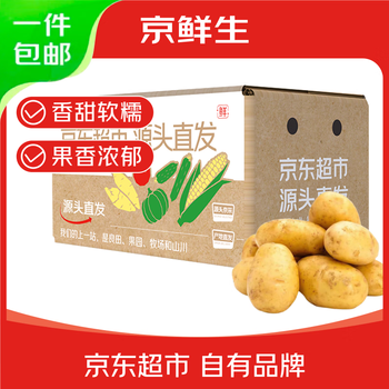 京百味 山东新鲜小土豆 净重2.25kg 新鲜蔬菜 黄心马铃薯 源头直发