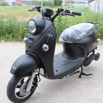 海拉透镜 电酷小龟王电瓶车踏板车48v60v72v成人男女自行电动车 亚黑