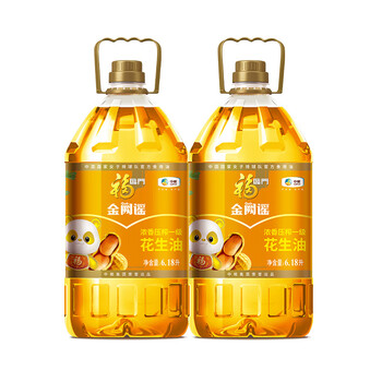 福临门 金阙谣 浓香压榨一级花生油 6.18L*2
