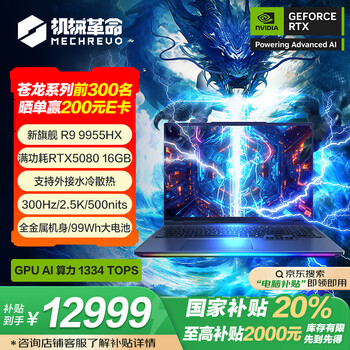机械革命苍龙16 Ultra(R9 9955HX RTX5080 32GB 1TB)