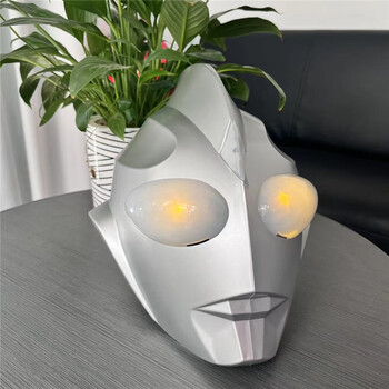 迪迦皮套圆谷 奥特曼头套皮套发光面具迪迦同款真人仿真面罩cos派队