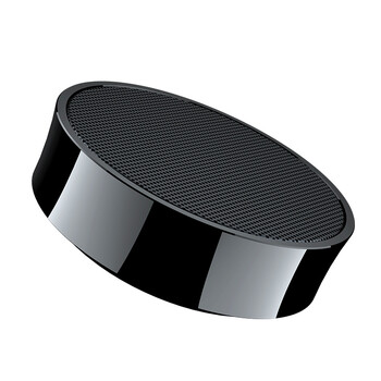 无线蓝牙音箱迷你小钢炮家用超重低音炮便携式户外小音响 镜面黑加送