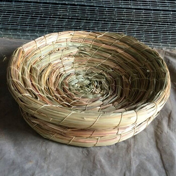 鸽子窝草窝玉米防翻窝稻草窝平底窝巢盆蛋窝信鸽赛鸽用品用具 油草蝶