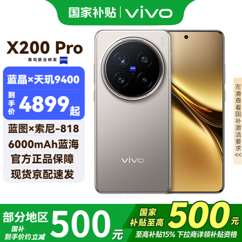 vivo X200 Pro 国补专享 钛色 16G+512G 全网通