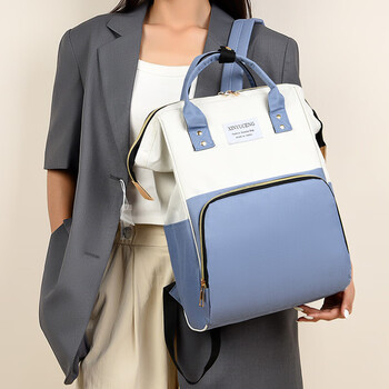 婧麒 妈咪包母婴包遛娃包时尚多功能大容量双肩包