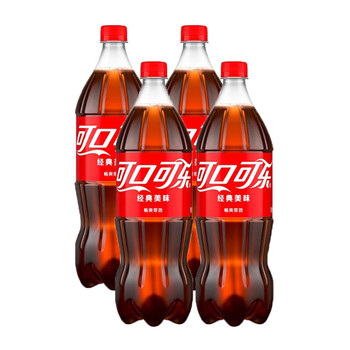 可口可乐汽水碳酸饮料 大瓶装可乐雪碧芬达任选 家庭聚会装  可乐1L*4瓶