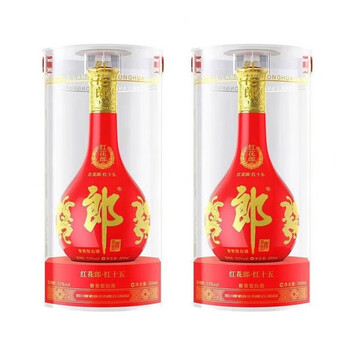 郎酒 红花郎 53%vol 酱香型白酒 500ml*2瓶