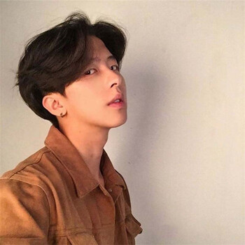 男生假发男短发韩版帅气逼真自然学生中分男士男人男款男性基佬 浅