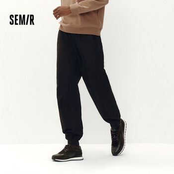 森马（Semir）【大促福袋】休闲裤男女简约百搭长裤夏季运动风潮流裤子 男-F款黑色 【百搭锥形裤】 M
